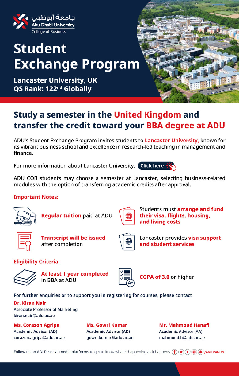 Study Abroad Program - Lancaster University
