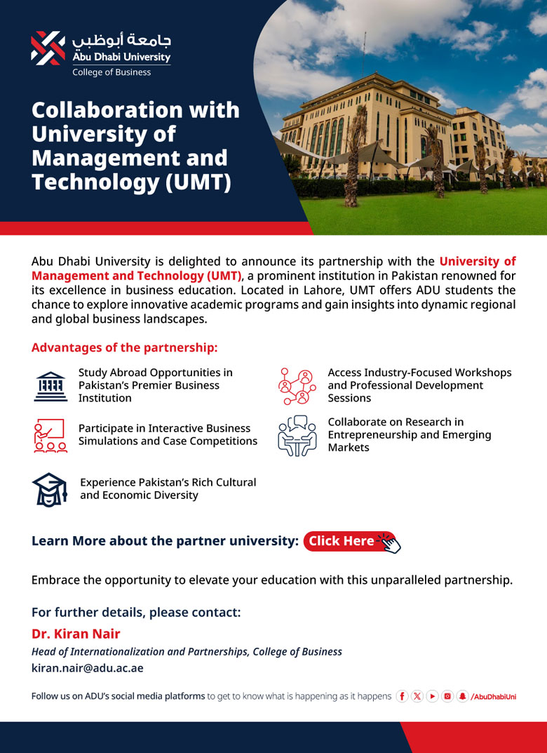 Study Abroad Program - University of Management and Technology