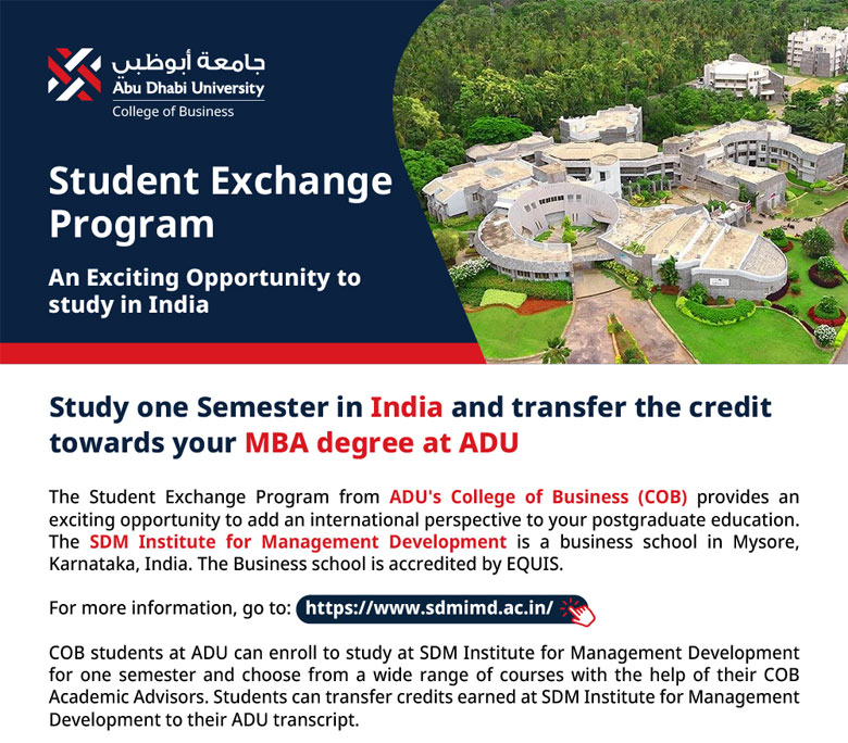 Study Abroad Program - SDM Institute for Management Development, Mysore