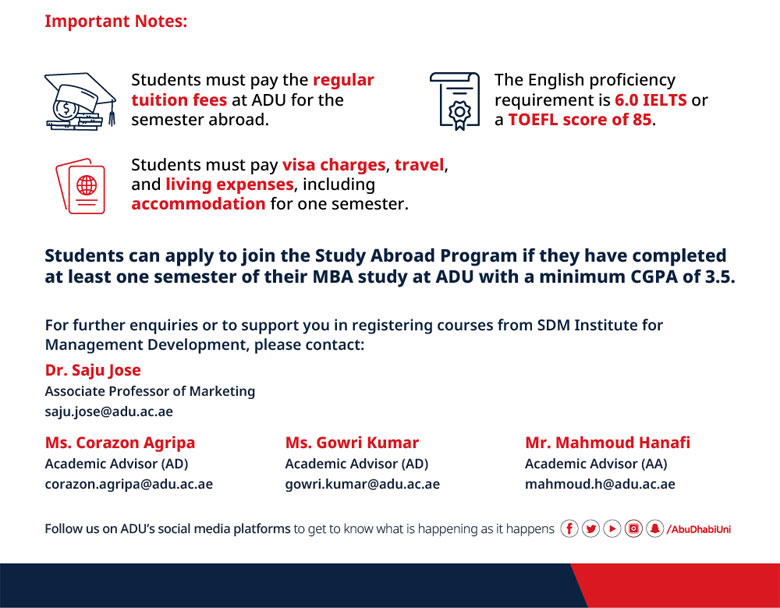 Study Abroad Program - SDM Institute for Management Development, Mysore