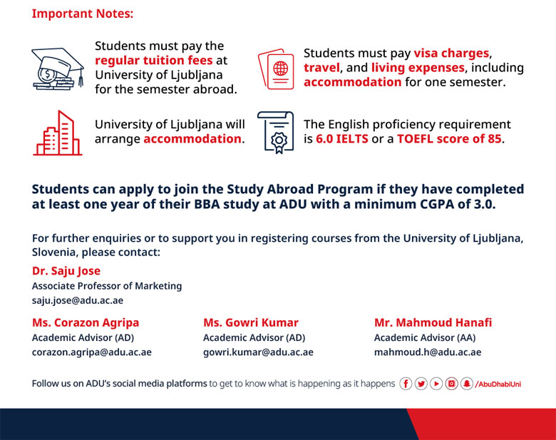 Study Abroad Program - University of Ljubljana