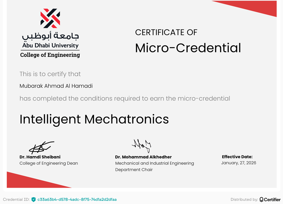 Intelligent Mechatronics