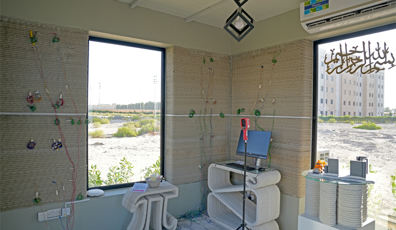 3D Concrete Printed Instrumented Research Chamber 1