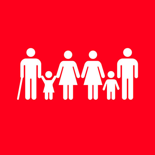 SDG 1 icon – No Poverty symbol promoting social and economic equity.