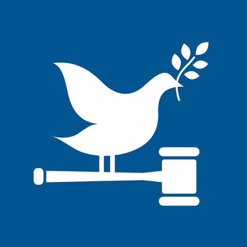 SDG 16 icon – Peace, Justice, and Strong Institutions symbol.