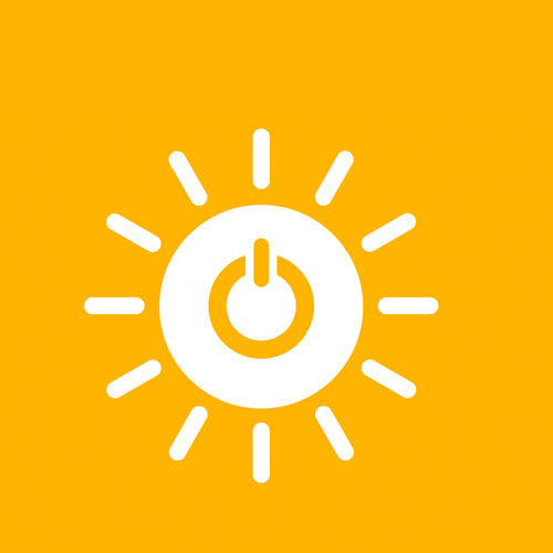 SDG 7 icon – Affordable and Clean Energy symbol promoting sustainability.