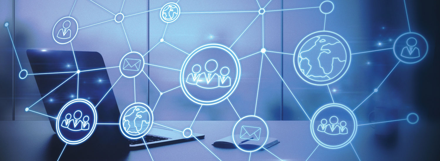 Diverse group of students discussing project together